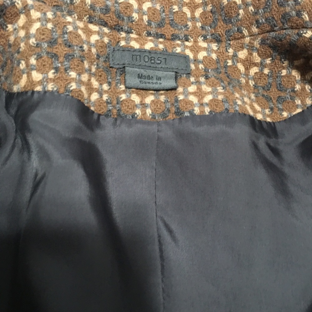 M0851 Wool Blend Tweeted Pleated Bottom Down Long Coat Sizes M - Picture 10 of 15